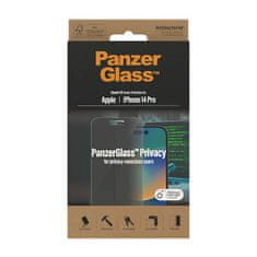 PanzerGlass Privacy zaščitno steklo za iPhone 14 Pro, antibakterijsko