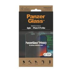 PanzerGlass Privacy zaščitno steklo za iPhone 14 Pro Max, antibakterijsko
