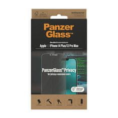 PanzerGlass Ultra-Wide Fit Privacy zaščitno steklo za iPhone 14 Plus/13 Pro Max, antibakterijsko