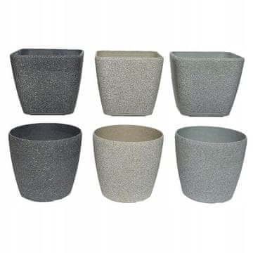 shumee Cvetlični lonček s plastičnim pokrovom mešanica 22 cm