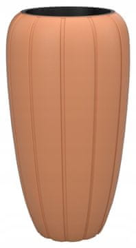 shumee Plastični terakotni cvetlični lonček Gaja z vložkom 78 cm