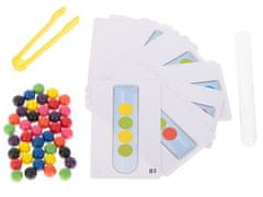 Ikonka Aga Izobraževalne puzzle barvne montessori kroglice