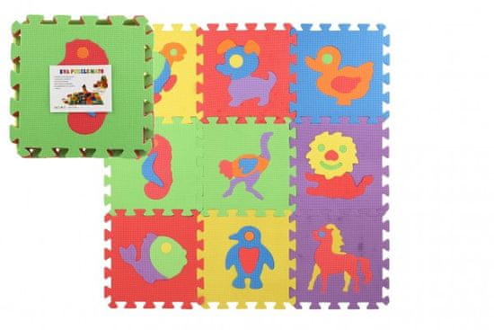 Teddies Penasta sestavljanka Živali 10 kosov v foliji