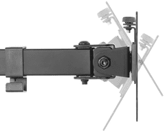 Neomounts FPMA-D550DBLACK nosilec za 2 monitorja do 81 cm, gibljivi, 8 kg