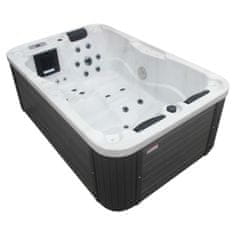 Sanotechnik ZUNANJI MASAŽNI BAZEN MODENA BELI 205X130X70 CM BREZ STOPNIC