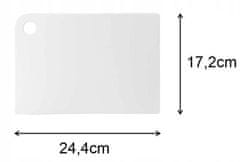 shumee Flexi siva plastična deska za rezanje 24x17 cm