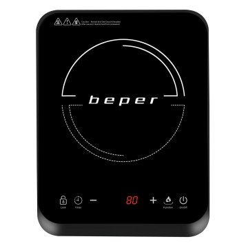 Northix Indukcijska plošča, črna - 2000 W