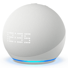 Alexa Echo Dot 5. generacija z uro - bela