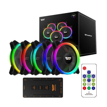 slomart Darkflash DR12 Pro 5v1 ARGB računalniški ventilator 120x120 (črn)