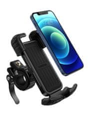 Ugreen LP494 kolesarski nosilec za telefon (črn)