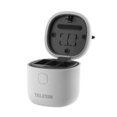 TELESIN Allin box vodoodporen trikanalni polnilec za GoPro Hero 10 / 9 (GP-BTR-904-GY)