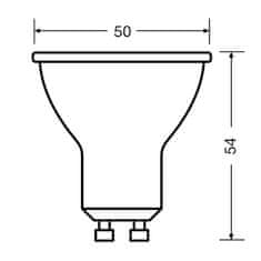 Osram 10x črna LED žarnica 6,9W = 80W 575lm 2700K Toplo bela 36°