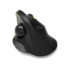 Port Designs Trackball brezžična miška, črna (900719)