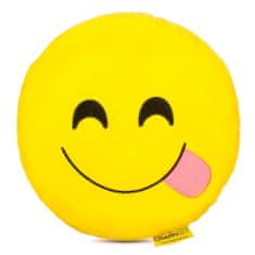 HappyFace Blazina plišasta emoji smile z jezikom 32cm