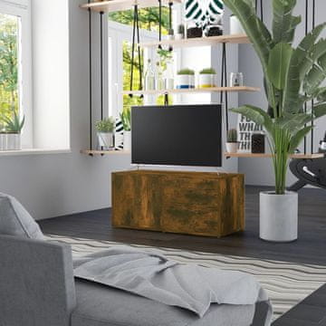 Vidaxl vidaXL TV stojalo dimljeno hrastovo 80x34x36 cm
