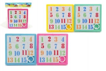 Teddies Gibljiva sestavljanka številke iz plastike 8x8cm