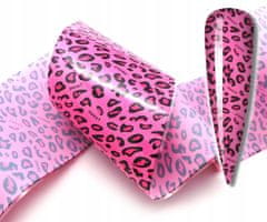 shumee FOLIJA ZA PRENOS 10cmx4cm ROZA LEOPARD