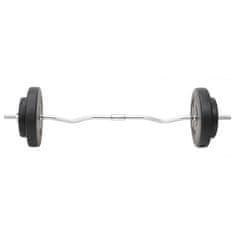 Vidaxl Daljša in krajša palica z utežmi 60 kg