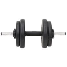 Vidaxl Daljša in krajša palica z utežmi 60 kg