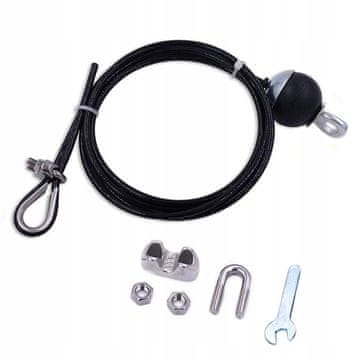 shumee Jeklena žica s prevleko 5,5 m, nastavljiva, vlečna, 5,5 m