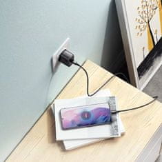 Ugreen Mrežni polnilnik za telefon USB-C 25 W PD + kabel USB-C 2 m, črn