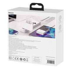 BASEUS Hitro polnilnik GaN2 Pro USB USB-C QC PD 100W bel