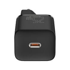 BASEUS Hitri omrežni polnilnik Super Si QC PD 25 W 3 A + kabel USB-C 1 m, črn