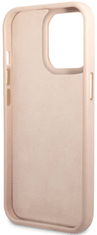 Guess Metal ovitek za iPhone 14 Pro, roza (GUHCP14LHG4SHP)