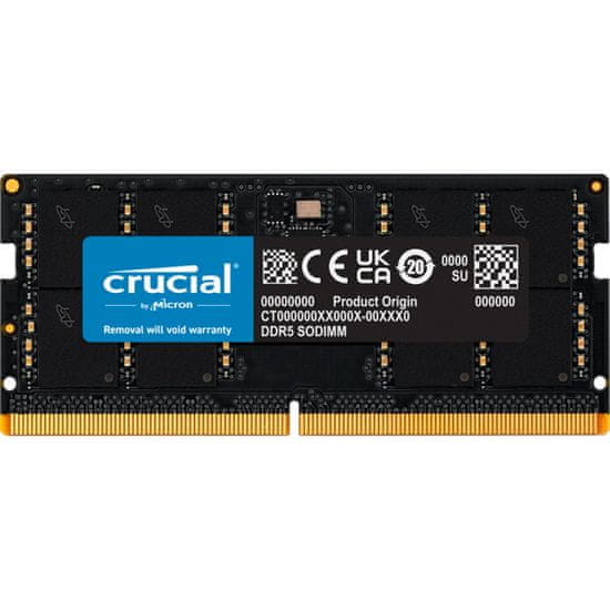 Crucial pomnilnik za prenosnik (RAM), 8 GB, DDR5, 4800 MHz, CL40 (CT8G48C40S5)