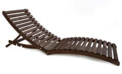 Rojaplast SOLARO zložljivi leseni ležalnik