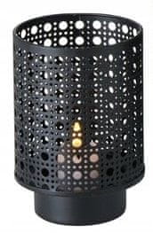 shumee Okrasna črna kovinska laterna 20 cm Dunaj