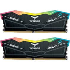 TeamGroup Delta RGB pomnilnik (RAM), 32 GB (2x16GB), DDR5, 6200 MHz, CL38 (FF3D532G6200HC38ADC01)