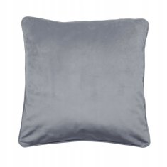 shumee Žametna okrasna blazina, odtenki sive, 45 x 45 cm