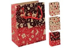 Darilna vrečka M 32x26x12 cm Božič