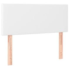 Vidaxl LED posteljno vzglavje belo 80x5x78/88 cm umetno usnje