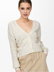 ONLY Ženski pulover ONLKATIA 15246045 White kapa Gray (Velikost XL)