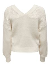 ONLY Ženski pulover ONLKATIA 15246045 White kapa Gray (Velikost M)