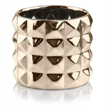 shumee Okroglo keramično ohišje, zlato, glamurozno, 15 cm