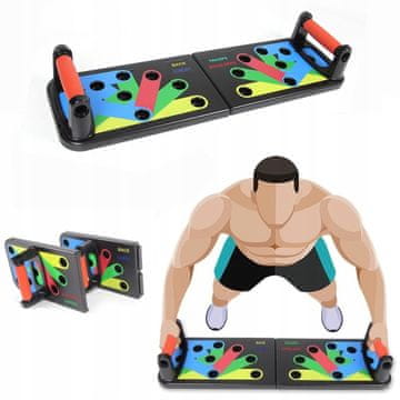 shumee Vadbena deska za sklece z ročajem 11 v 1