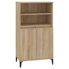 Vidaxl Visoka omara sonoma hrast 60x36x110 cm inženirski les