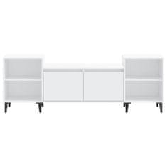 Vidaxl TV omarica bela 160x35x55 cm inženirski les