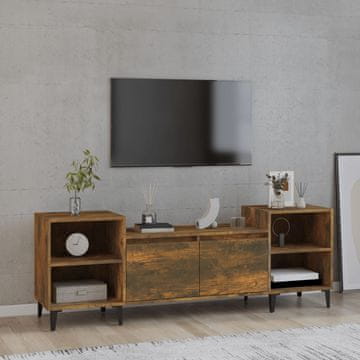 Vidaxl vidaXL TV stojalo dimljeno hrastovo 160x35x55 cm
