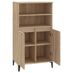 Vidaxl Visoka omara sonoma hrast 60x36x110 cm inženirski les