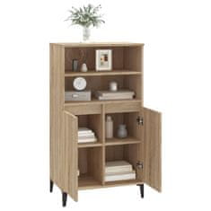Vidaxl Visoka omara sonoma hrast 60x36x110 cm inženirski les