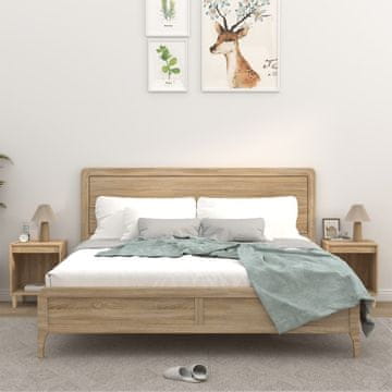 Vidaxl vidaXL Nočne omarice, komplet 2 kosov, hrast sonoma, 40x35x50 cm