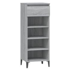Vidaxl Regal za čevlje siva sonoma 40x36x105 cm inženirski les