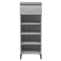 Vidaxl Regal za čevlje siva sonoma 40x36x105 cm inženirski les
