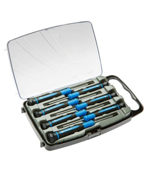 Hoegert Set preciznih izvijačev, 7-delni: Ravni 1.5/2x50mm, PH00/PH0x50mm, Torx T5/T6/T7x50mm