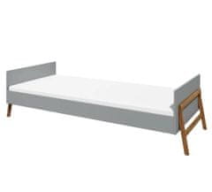 Otroška postelja 90x200cm Lilu siva