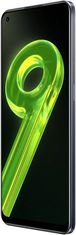 realme 9 pametni telefon, 6 GB/128 GB, črn (Meteor Black)